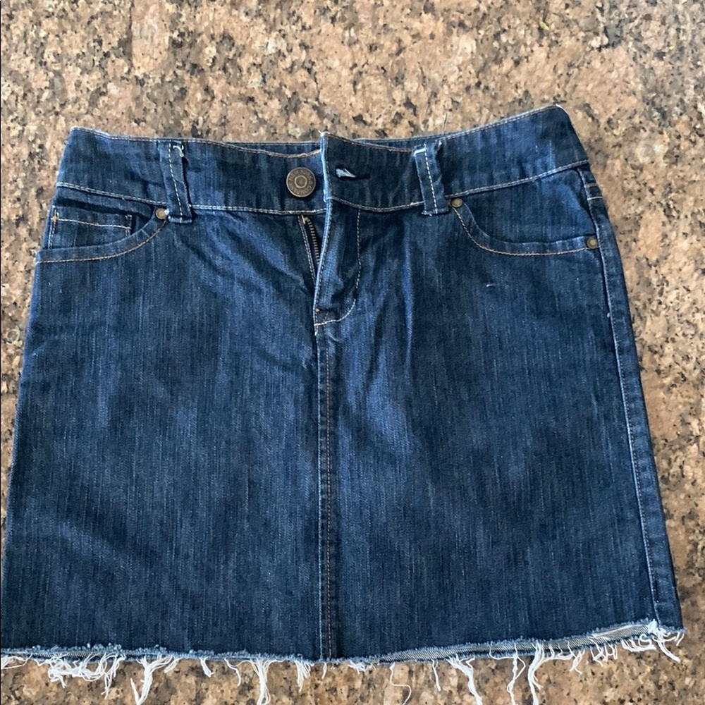 New York & Company Blue Mini Skirt Casual
